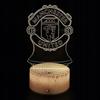 Manchester United Coat Of Arms Children's Night Light 16 Led 3D + Remote Control