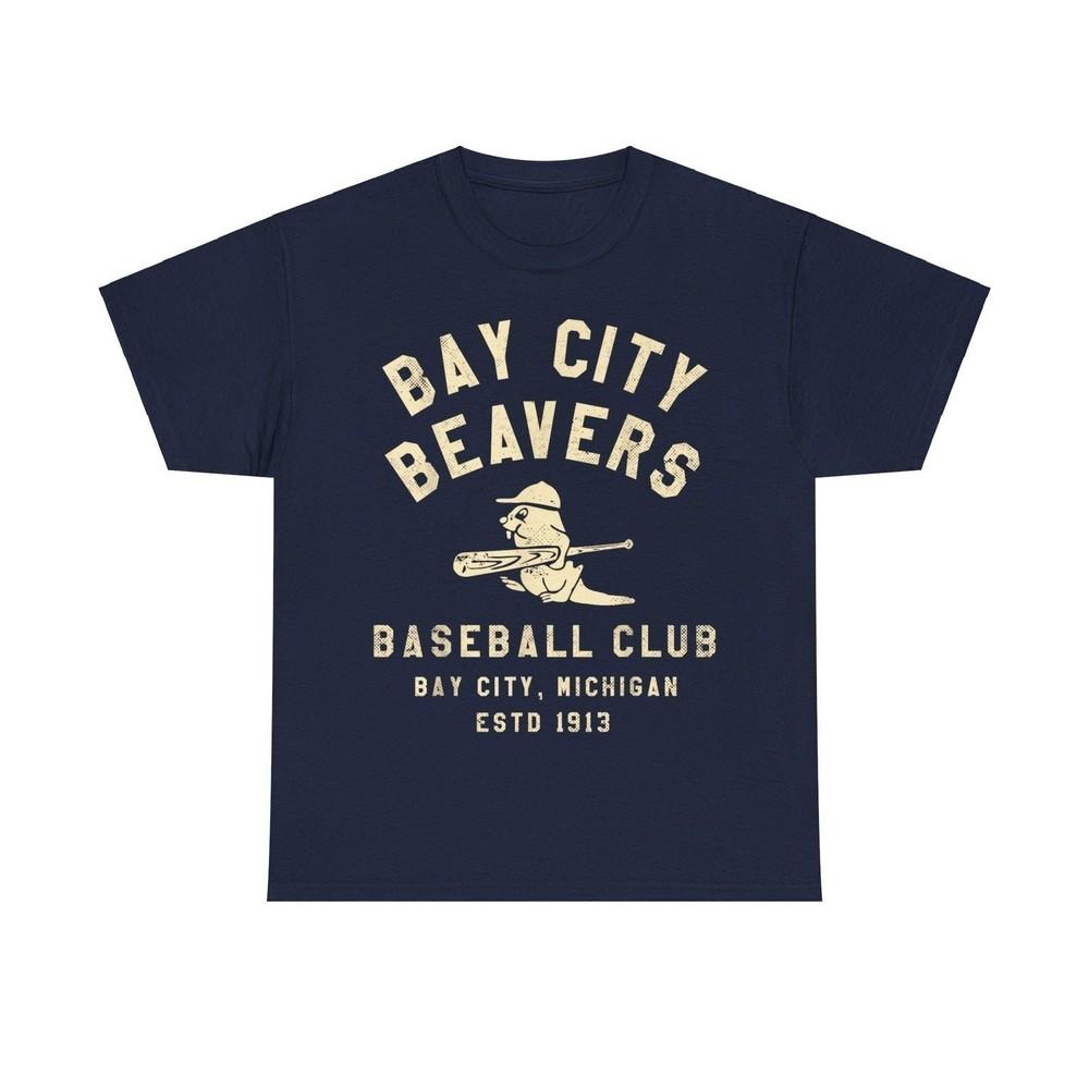 

Bay City Beavers Michigan Nostalgic Retro Baseball T-shirt L