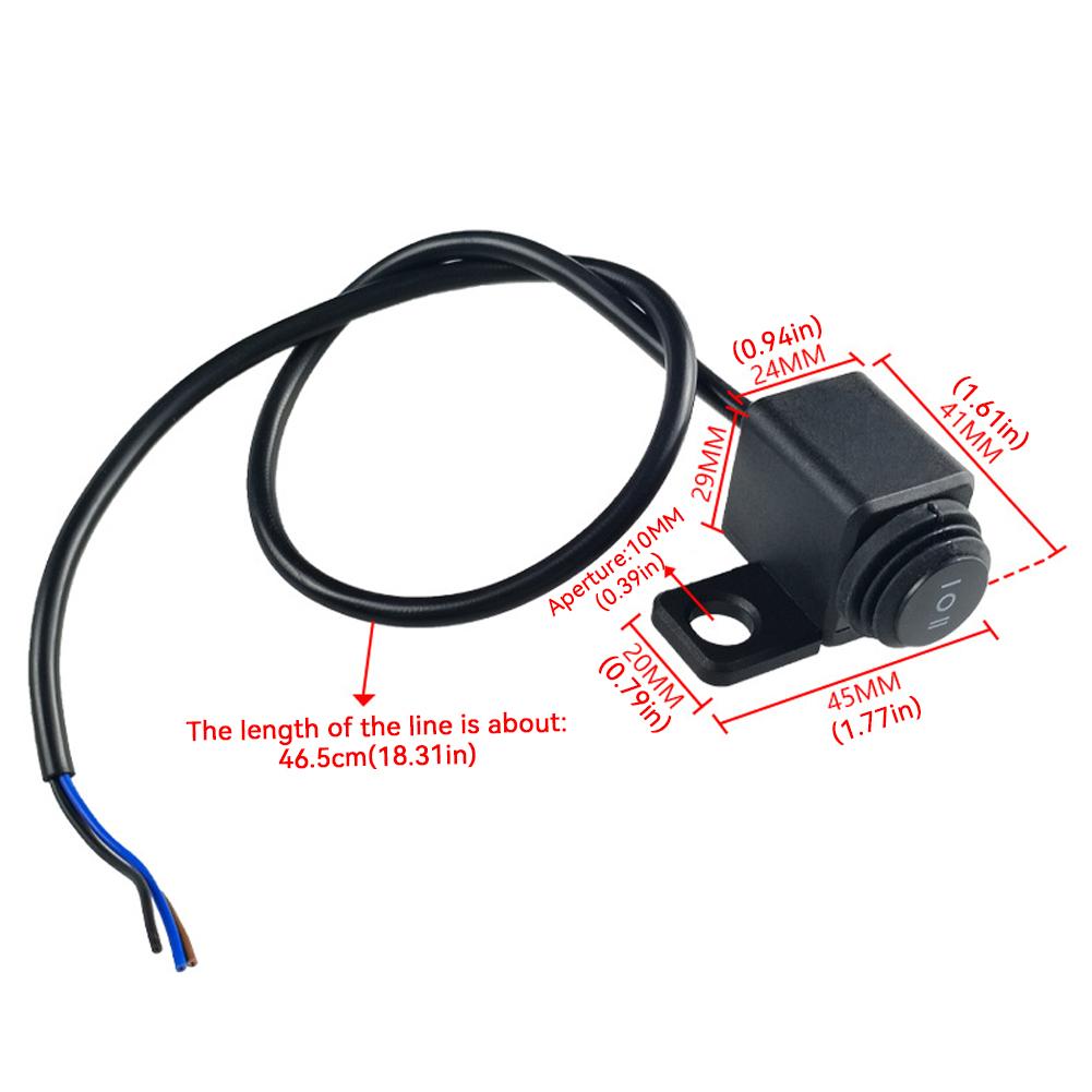 Comutatoare modificate pentru motociclete din plastic Oglindă retrovizoare Bază Faruri Spot Intermitent dublu Comutatoare multifuncționale