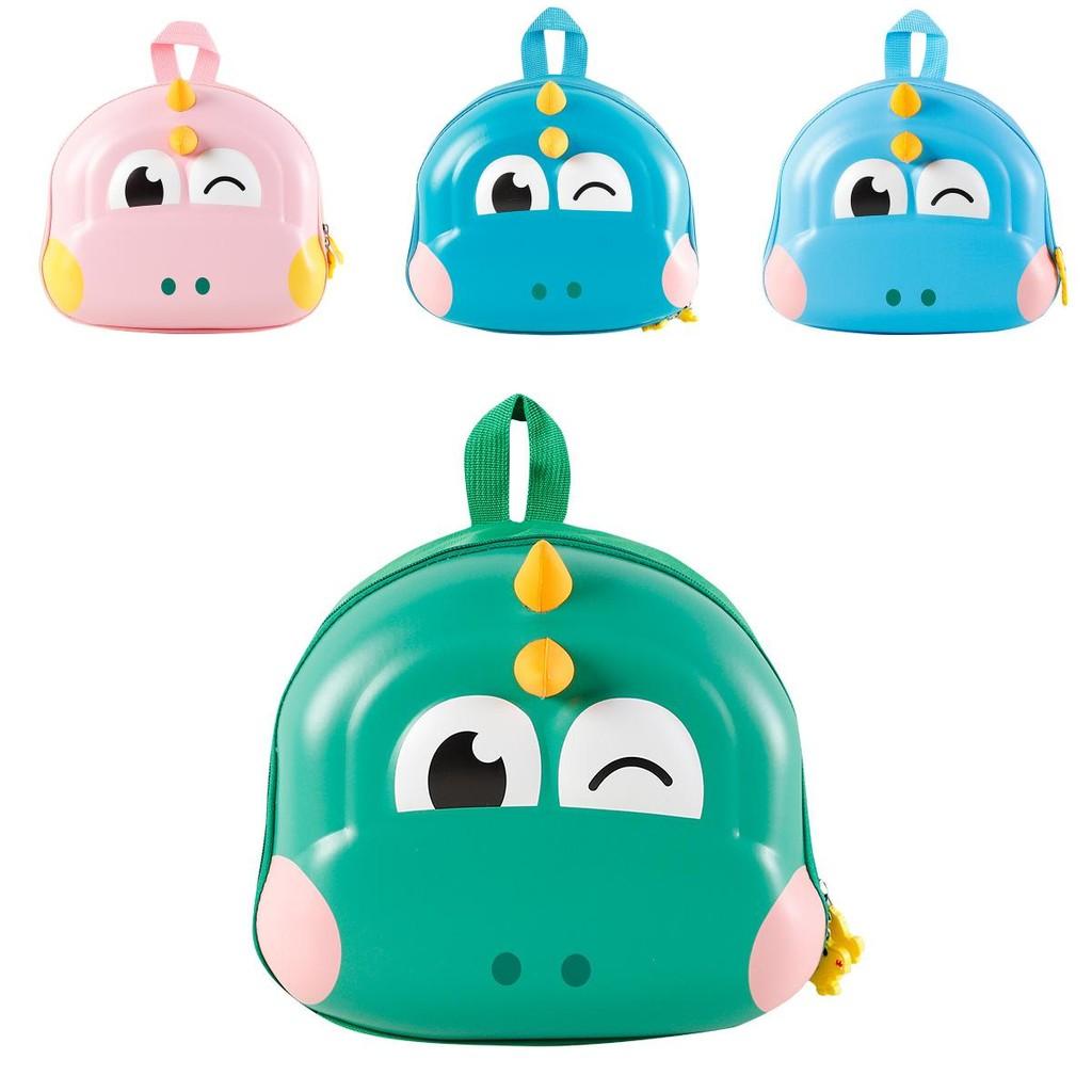 Stylish Cute Dinosaur Kids Backpack Fashionable Cartoon Shell Design For Boys And Girls