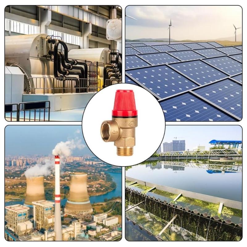 Practical DN15 Membrane Safety Valves 1/2 Inch Brass Pressure Relief Valves Accessory for Water Oil and Gas Rating
