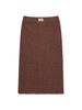 KIRSH Texture Pattern Knit Long Skirt [Brown]