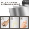 Trash Can, 30L, Infrared Sensor, Stainless Steel, Silver