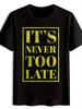 T-Shirt A Rundhals Kurzarm Mit einem Vintage Rockband-Aufdruck