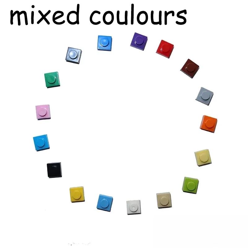 3024 1x1 Dot 1*1 Thin Plate MOC Assemble Particles DO IT YOURSELF 250/500PCS Construction Bricks Figures Blocks Learning Creativity Toy