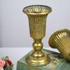 Wedding Gold Metal Vases Flower Table Vases Centerpieces Trumpet Iron Vases Great Ornament for Wedding Dining Room Decor
