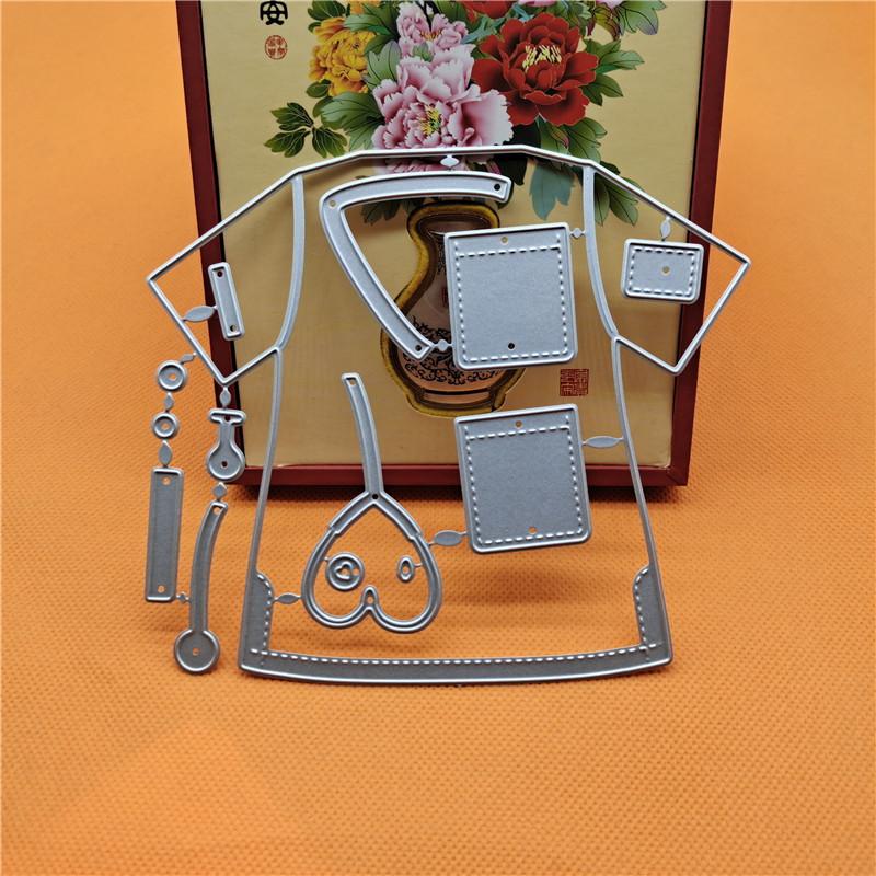 Nurse Clothes Metal Cutting Dies Scrapbooking for Card Making DIY Embossing Cuts Craft Die Paper Cards Embossing Die