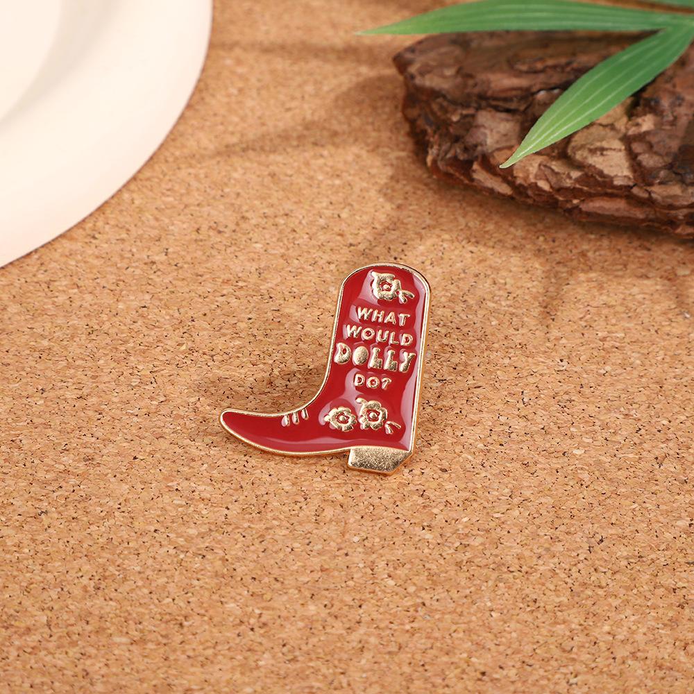 Cowboy Boots Brooch Premium Sense Light Luxury Metal Badge Personality Versatile Clothing Bag Accessories Accessories