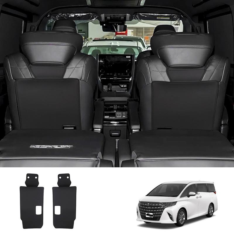 For Toyota Alphard Vellfire 40 Series  2024 Interior Car Leather Middle row seat back footrest Storage Protective pad Cover