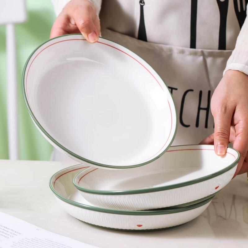 Jingdezhen Ceramic European Style 8-inch Deep Dinner Plates