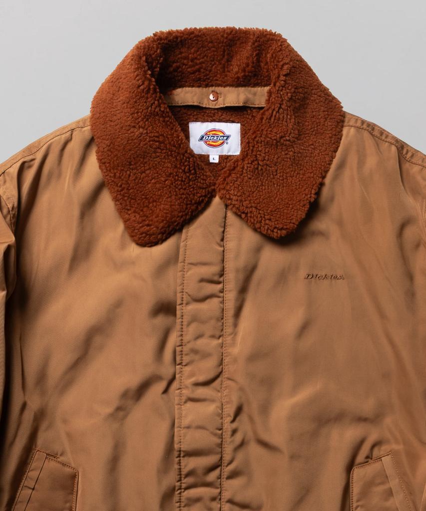 Dickies Nylon Shearling Bomber Jacket Camel