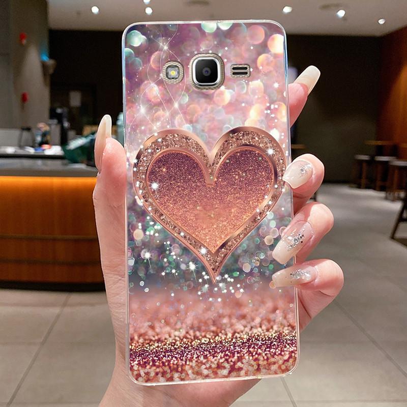 For Samsung Galaxy J2 Prime J2 Ace Grand Prime A5 2015 Case Flower Butterfly Phone Capa Soft Silicon Transparent TPU Jelly Cover