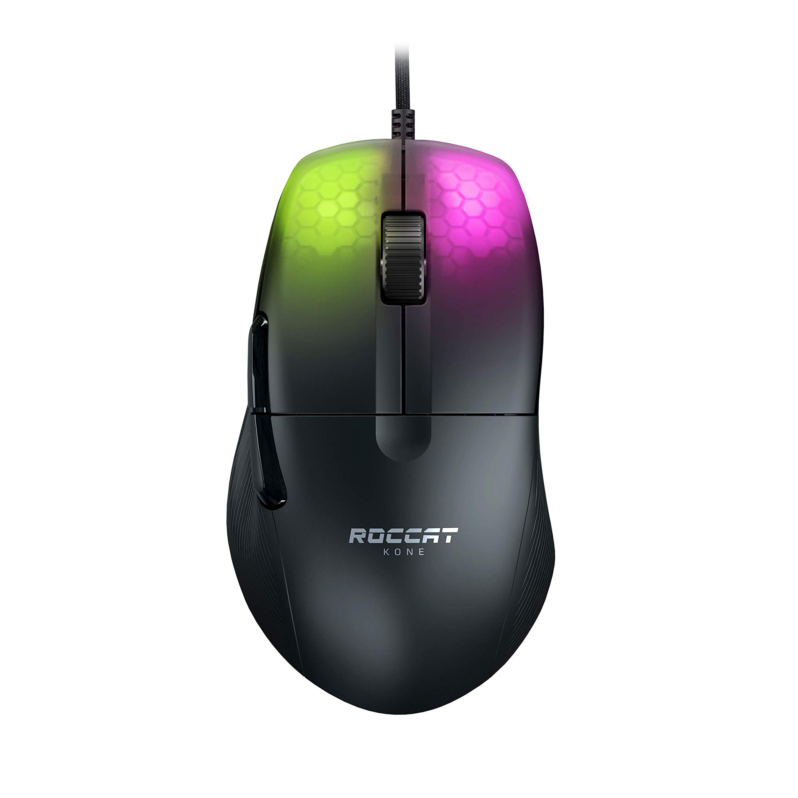 

ROCCAT Gaming Mouse Kone Pro Wired German Design Authorized Distributor Чорний/Чорний Оптичний/19K/Оптичний перемикач/Бічна кнопка/Легкий чорний