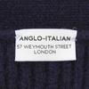 Anglo-Italian Excellent condition wool faux pocket knit vest, men's, navy, size S Best S NavyUsed