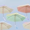 Contrast Color Glue 5-Fold Umbrella For Women'S Convenient Parasol Ultra-Light Pocket Sun Umbrella High-Value Anti-Ultraviolet R