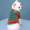 Rainbow Striped Pet Clothing Hoodie Design Pet Sweatshirt New Pet Costumes