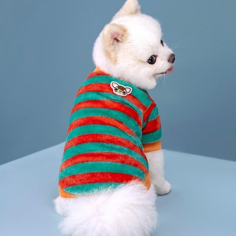 Rainbow Striped Pet Clothing Hoodie Design Pet Sweatshirt New Pet Costumes