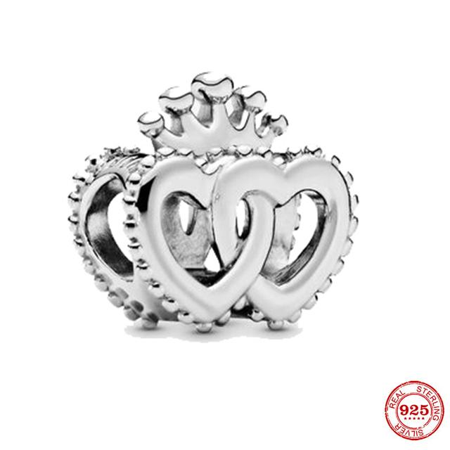 Infinity Mom Love Heart Crown Life Tree Charm Bead Fit Original Fashion Charms Silver 925 Bracelet Women Jewelry