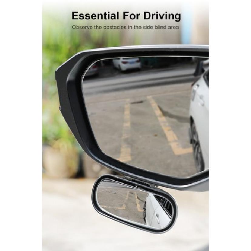Car 360° Adjustable Wide Angle Side Blind Spot Rear Mirror For Parking Auxiliary