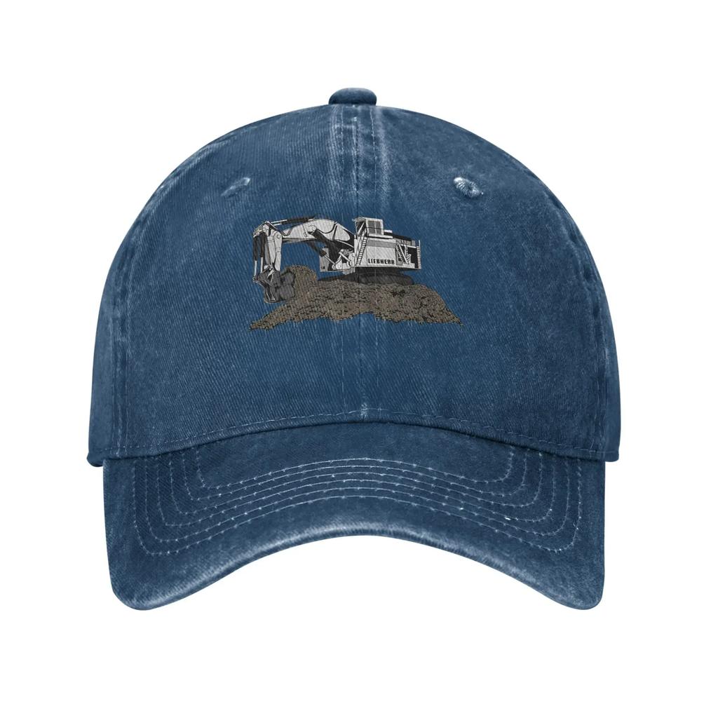 Baseball Cap Liebherr Excavator Summer y2k Funny Hip Hop Hats  Couple Women Print Outdoor Sports Sun-Proof Snapback Cap