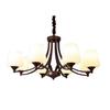 American Retro Iron Art Chandelier for Living Room, Bedroom, Dining Room - Modern & Country Style