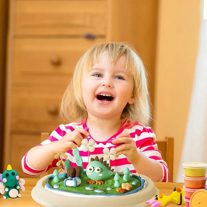 36 Colors Air Dry Clay Magic Modeling Clay with Tools DIY Play Dough Sets Toys for Kids Birthday Gift
