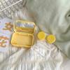 Ins Creative Cartoon Cute Contact Lens Box with Mirror Girls Contact Lens Case Travel Companion Care Box Contact Lenses Case