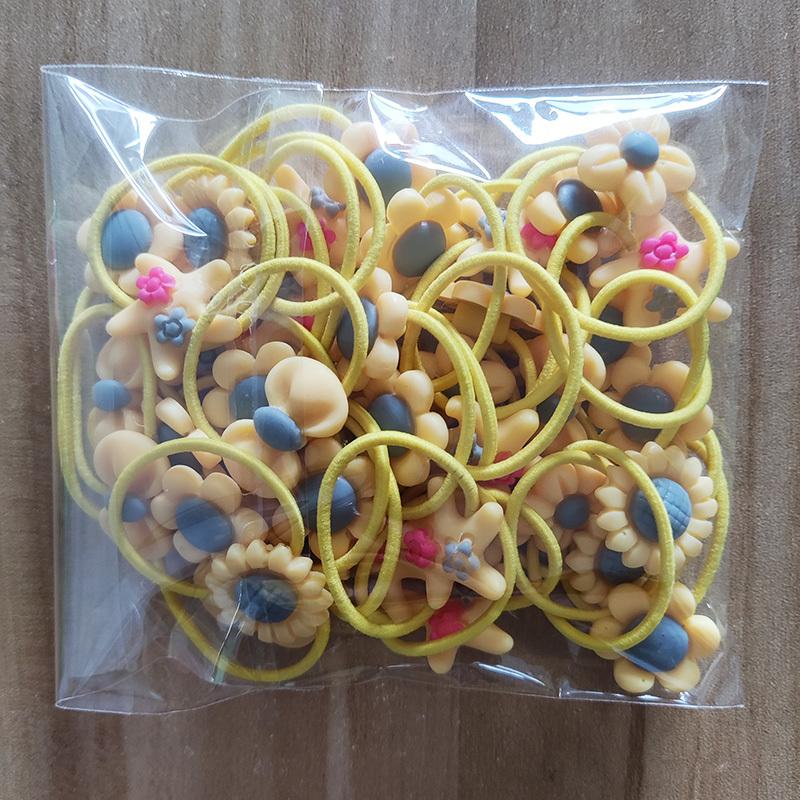 20PCS Children Hair Ties Headdress Not Hurt Scrunchies Girls Elastic Hair Band Kids Hair Rope Rubber Band Set Hair Accessories