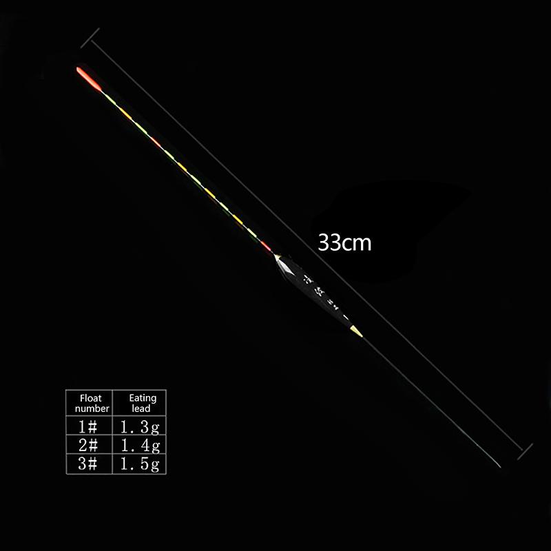 Spławik wędkarski drewno fluorescencyjny o wysokiej czułości spławik świecący pływak oznaczony pogrubioną czcionką światło wędkarskie pływak akcesoria wędkarskie