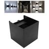 12W LED Wall Light Outdoor IP65 Waterproof Square Wall Lamp Garden Decorative Lighting Lamp