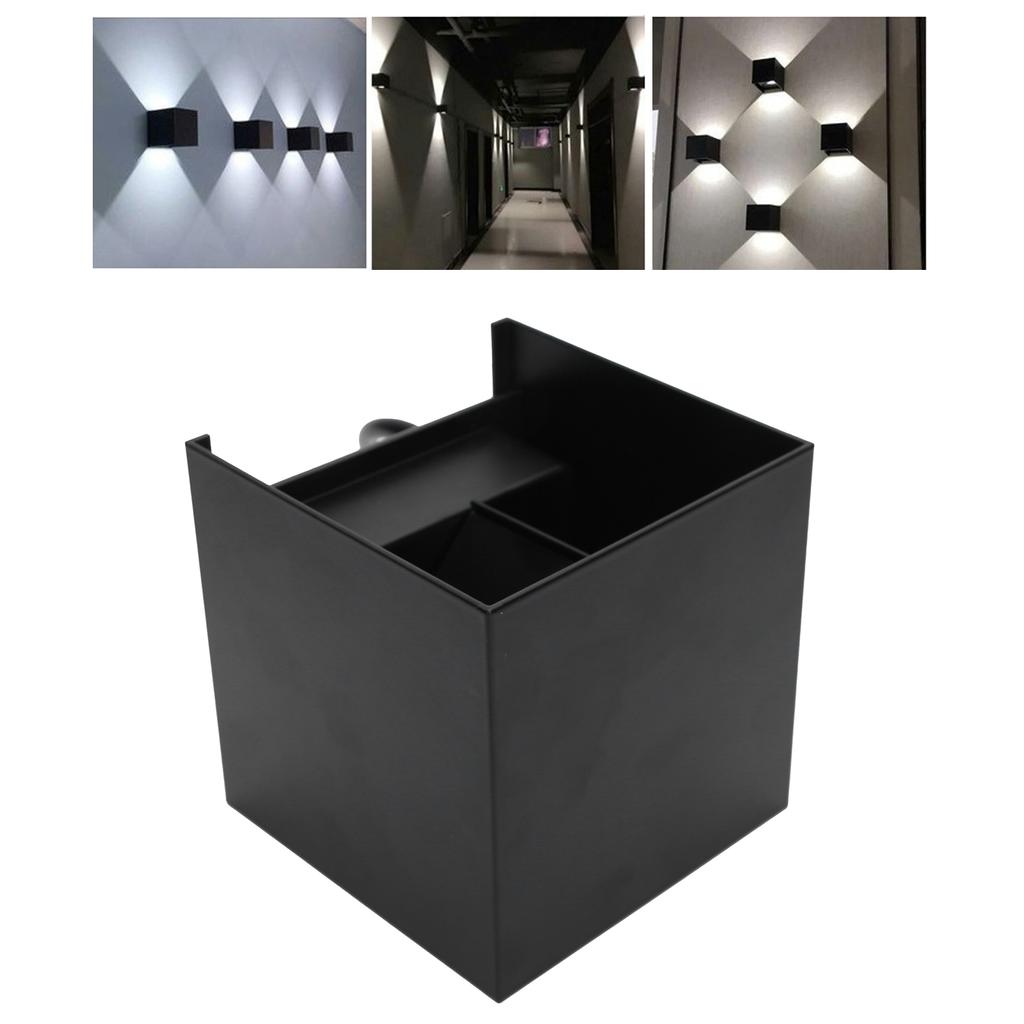 12W LED Wall Light Outdoor IP65 Waterproof Square Wall Lamp Garden Decorative Lighting Lamp