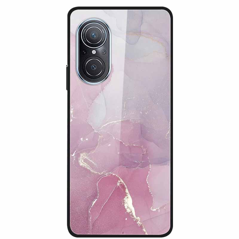 For Huawei Nova 9 10 Case Marble Tempered Glass Cover Hard Back Case For Huawei Nova9 10 SE Capa Nova10 Shockproof Funda Coque