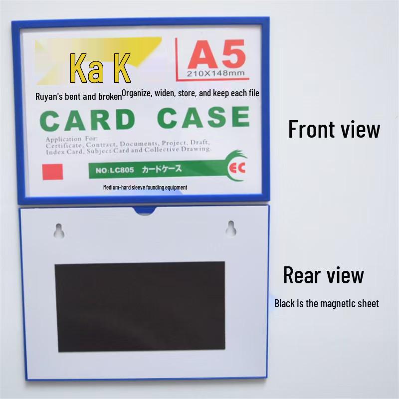 Kashi Magnetic Signboard: A-type Strong Magnetic Label for Shelves & Cabinets, with Buckle Feature