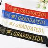 I Graduated Graduation Stole Sash Happy Graduation Graduation Gown Scarf Honor Stole  Graduation