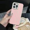 Striped Couple INS Hand Wrist Strap Case For iPhone 13 11 12 Pro Max Cases iPhone 15 17 14 16 Plus Minimalist With Lanyard Cover