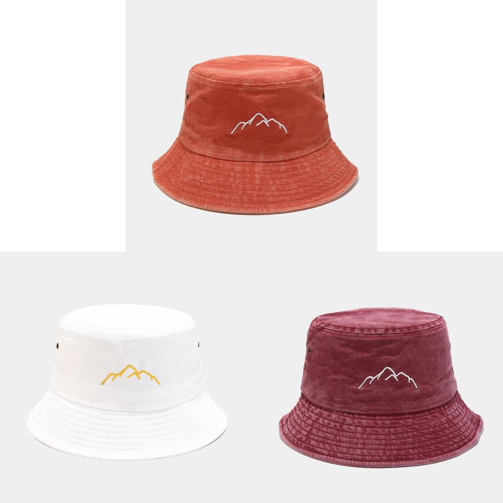 Retro Waterwashed Fisher Hat With Wide Brim For Hiking And Fishing Enthusiasts