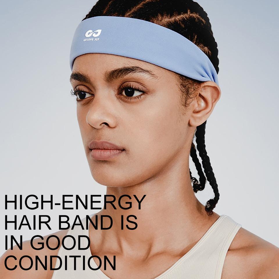 Gobygo 1Pcs Elastic Sports Hairband Running Fitness Antiperspirant Band Sweat Absorbing Breathable Badminton Headband Men Women