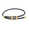 Titanium steel waterproof and sweat-proof pig nose hand rope adjustable I-shaped buckle steel wire multicolored rope  D hard gold red rope