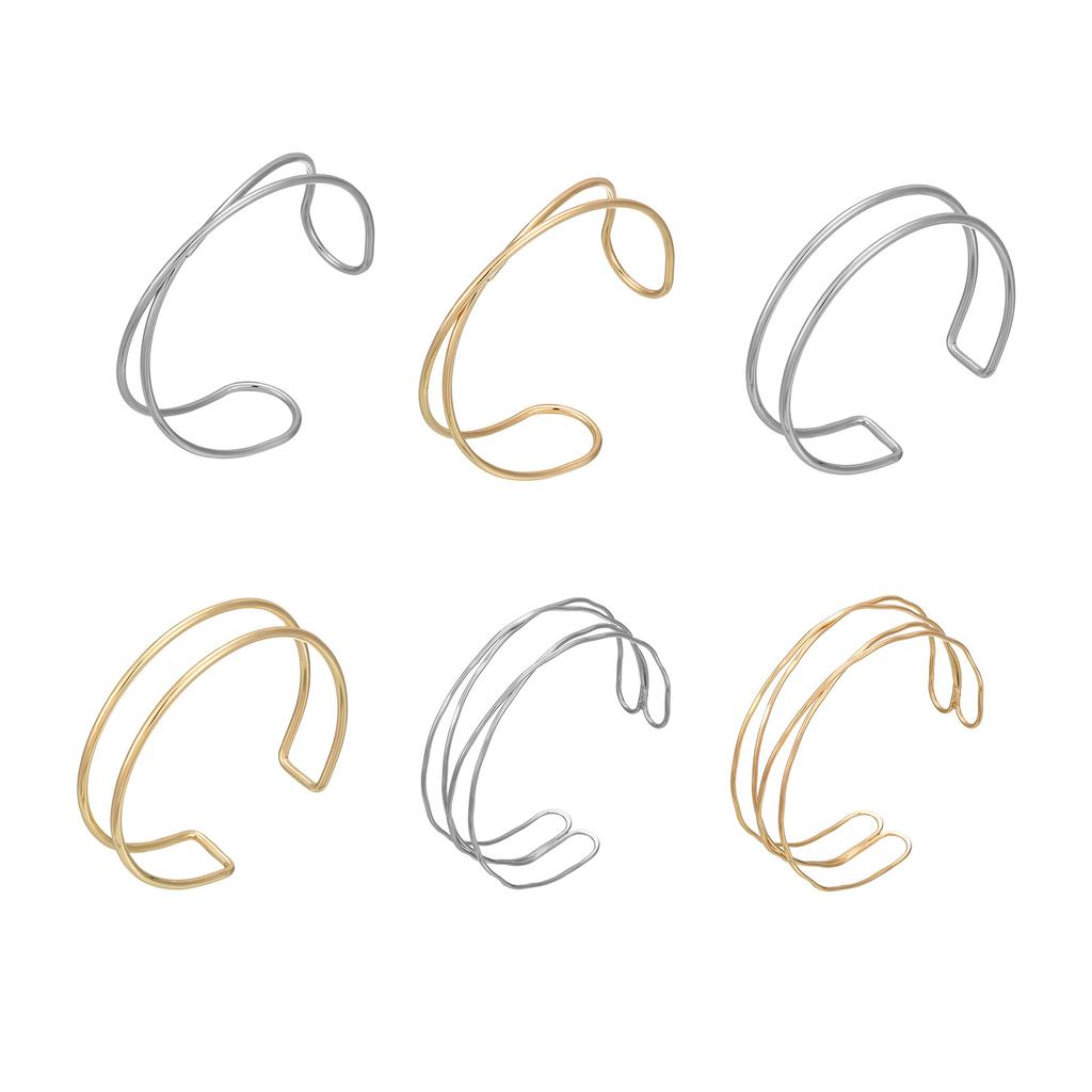 Elegant Arm Cuff Bracelet Gold Hollowed Multilayered Openwork For Women and Girl Fashion Jewelry Arm Accessories