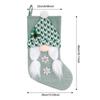 Christmas Stocking Decorations Green Christmas Knitted Dwarf Socks Christmas Tree Ornaments Festive Candy Bag For Coin Toys