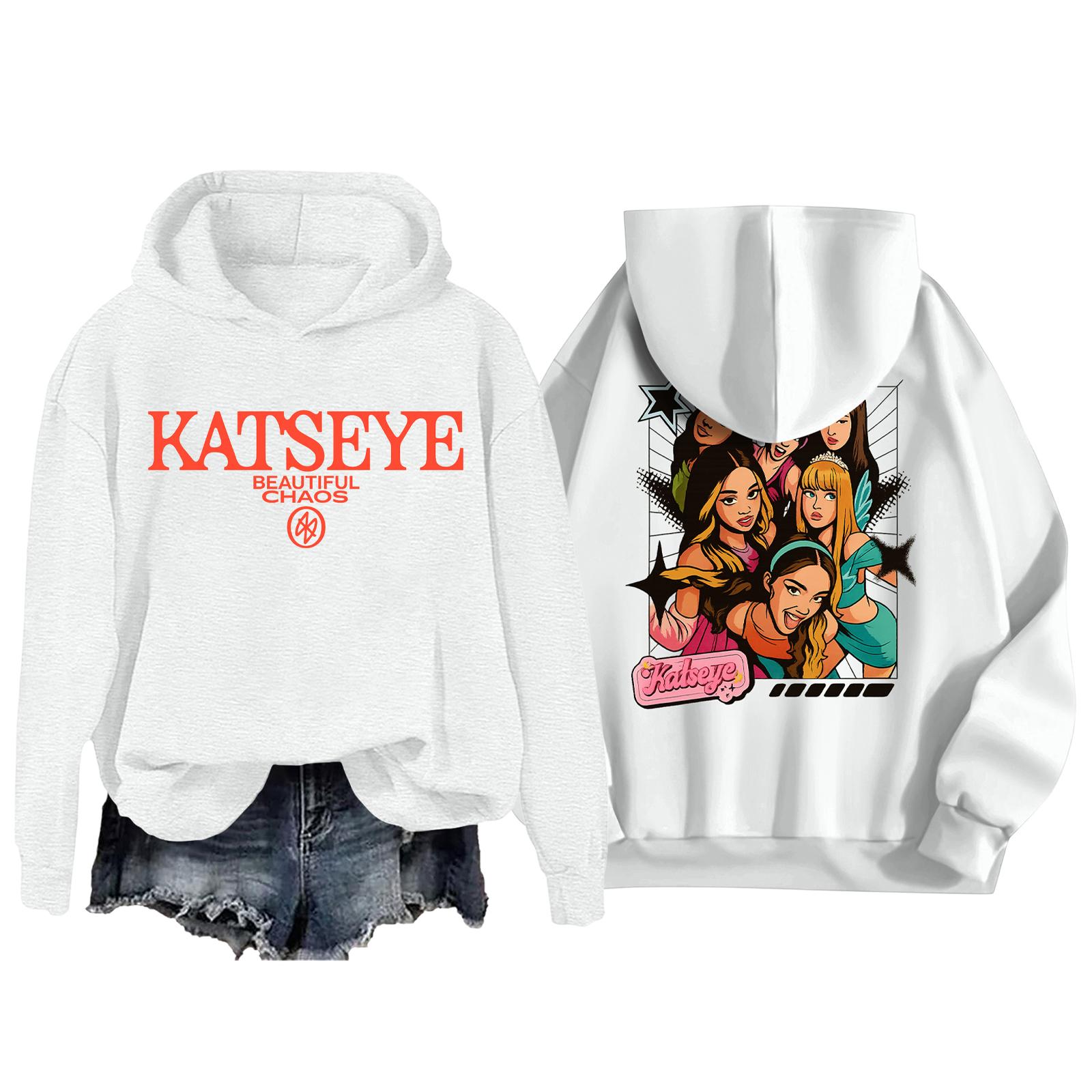 

Женская модная повседневная толстовка с длинным рукавом, свободная, с принтом, спортивная, с длинным рукавом, с капюшоном XL белый