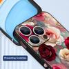 Oil Painting Rose Flowers Lanyard Case For iPhone 17 Pro Max Soft Silicone Cover For iPhone 16 Pro Max Funda iPhone 15 14 13 12 11 16E