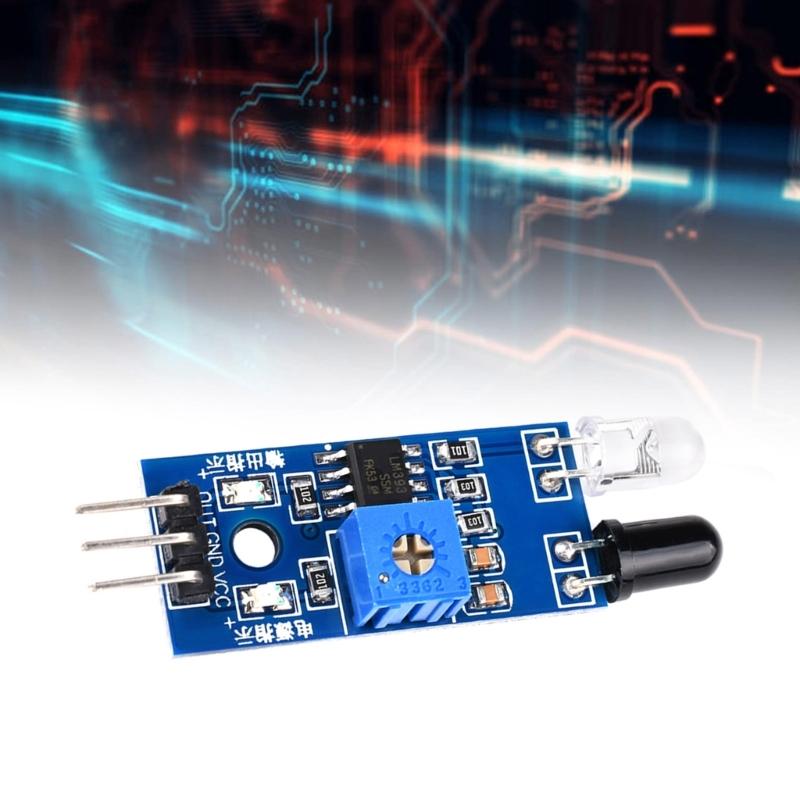 Infrare Obstacle Detection Sensors Module with Adjustable Ranges for DIY Electronics VCC-VCC GND-GND Out Io Connection