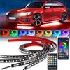 Car Underglow Neon Light Flexible LED Strip Underbody Remote/APP Control RGB Dream Color Auto Decorative Ambient Atmosphere Lamp Neon Lights 4
