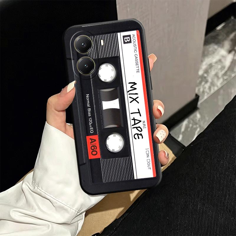 Vintage 90S Cassette Tape Pattern Soft Phone Case for Xiaomi Poco X5 X6 X7 X8 Pro Max X3 F7 F8 Ultra M8 M7 M6 M5 Redmi 15 15C 14