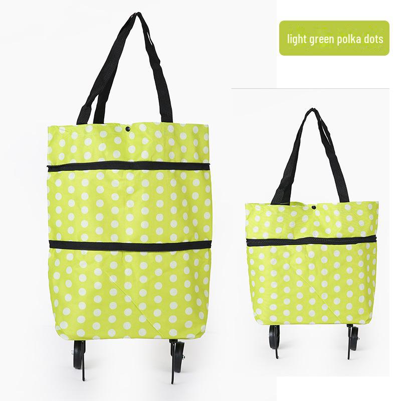 Draagbare opvouwbare boodschappenkar met trolley voor supermarkten en intrekbare boodschappentassen