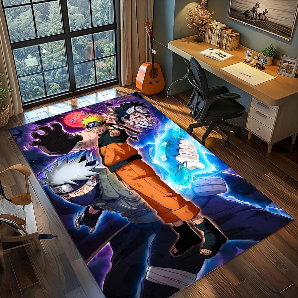 Sasuke Uchiha Anime Rug Carpet Non Slip Washable Floor Mat Large Area Rugs for Home Decor