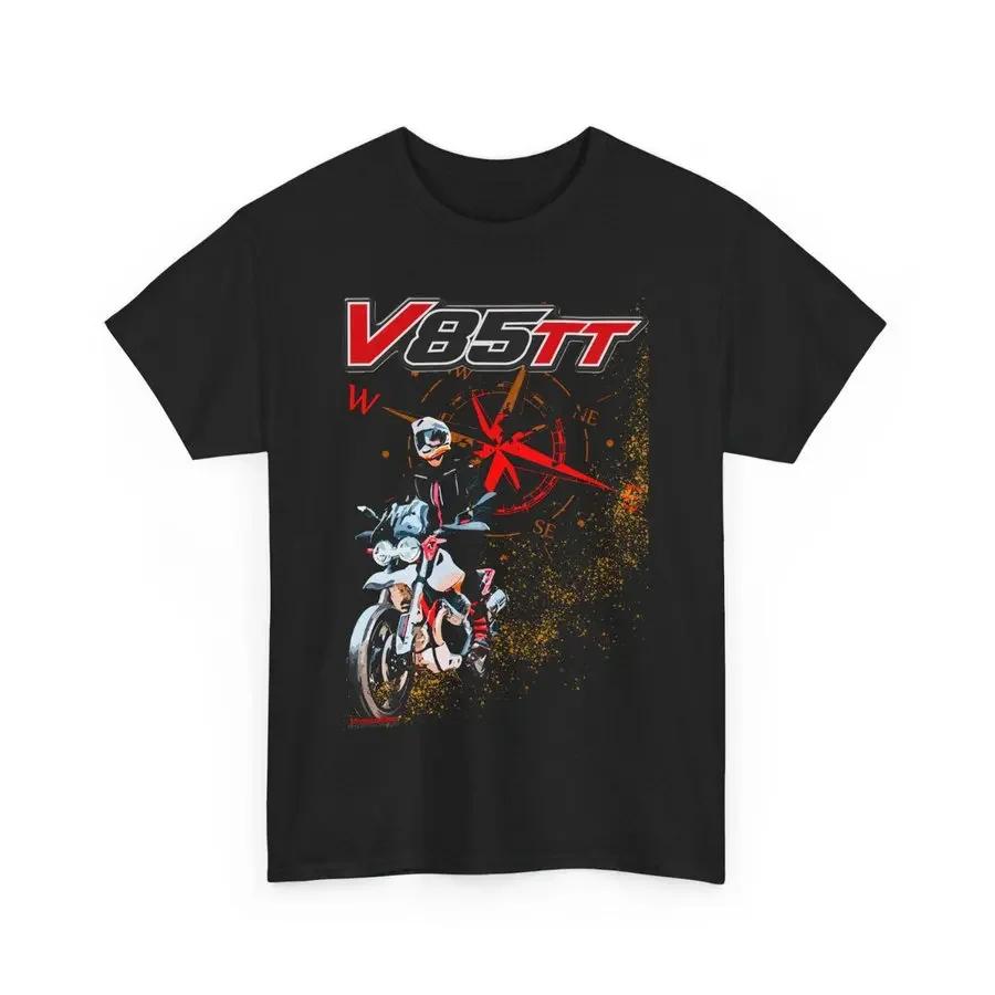 537 Włochy Mg Motocykl V85 Tt Koszulka T-shirt Unisex Top dla Kierowcy Dla Fanów Prezent Wyścigowy