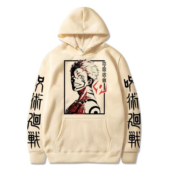 Nowe Anime Jujutsu Kaisen Moda męska i damska Hip-hop Casual Streetwear Harajuku Pullover