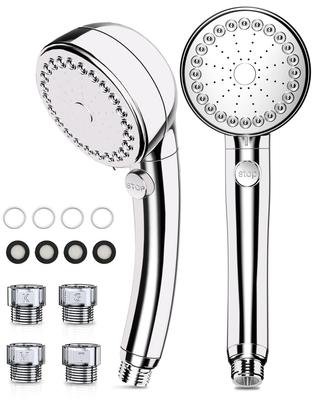 Shower High Water Pressure for Water Saving Bubble Shower Adjustable 4 Handheld Water Bathroom Shower High Cleaning Pore Water Gentle On the Heat